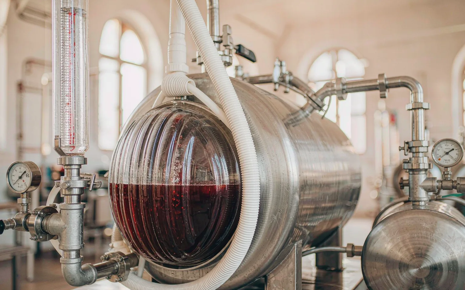 Industrial fermentation facility producing yeast protein